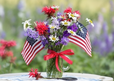Bouquet of Flowers 4th of July